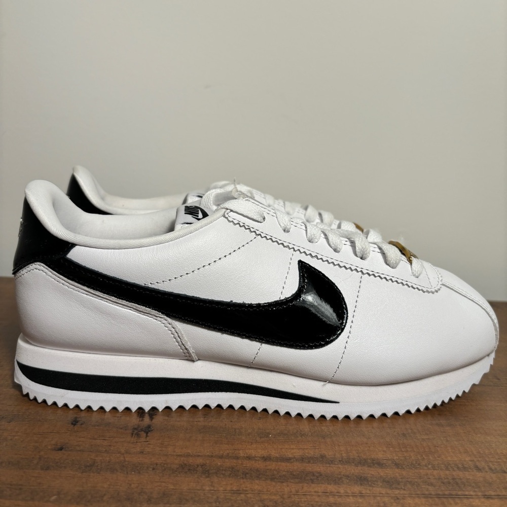 Nike Cortez By You Sneakers Shoes Custom FV9523 900 Size 8 Black White